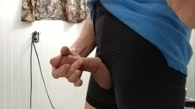Shep in his POWER BOTTOM pants