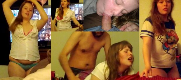 Netflix and chill night- 18yo blonde teen having fun