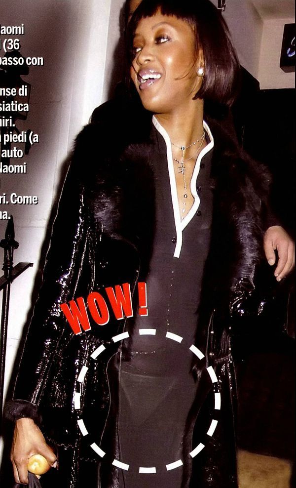 Naomi Campbell See Through Dress