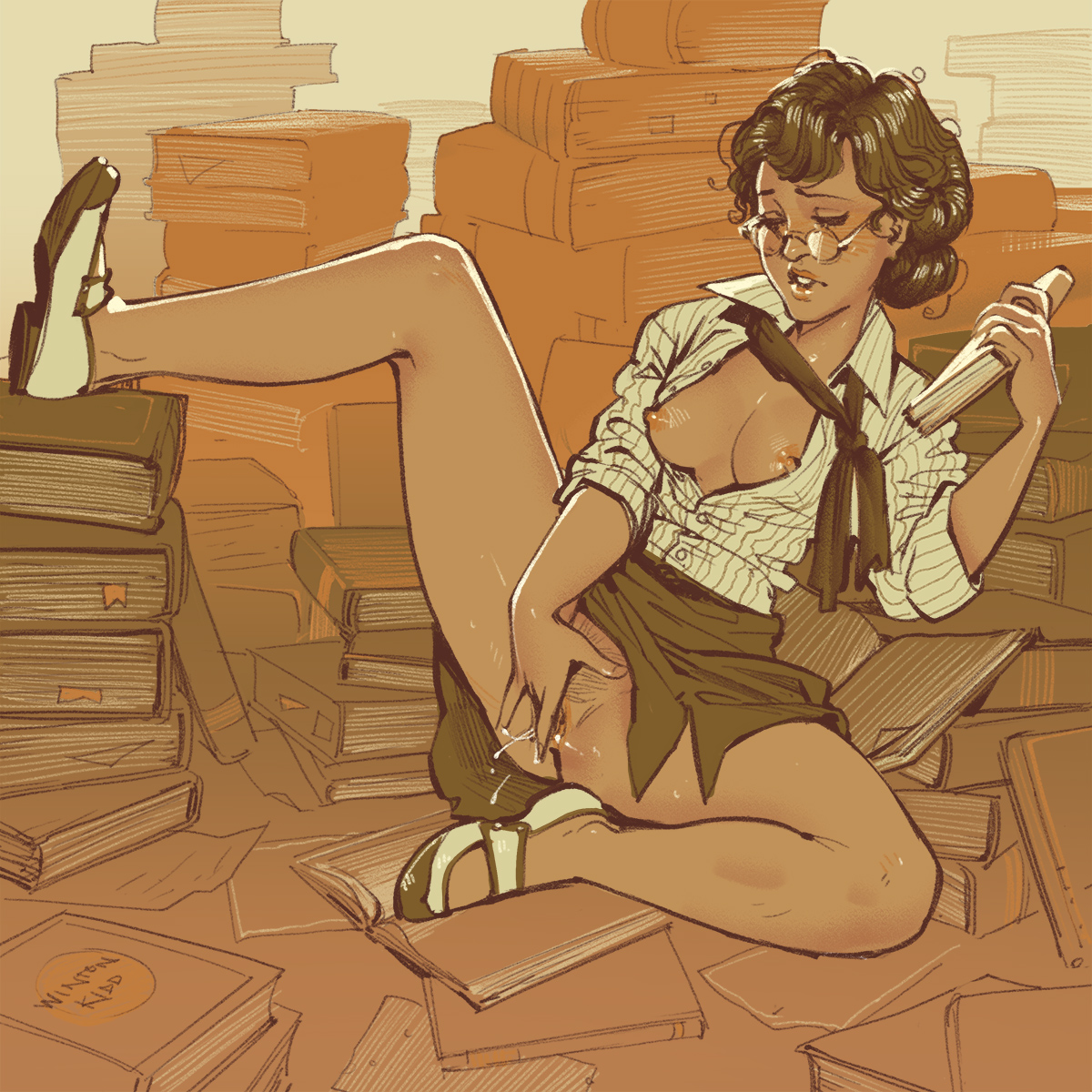 lady in the Library