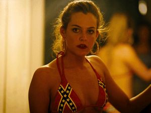 Riley Keough in Confedrate Bikini