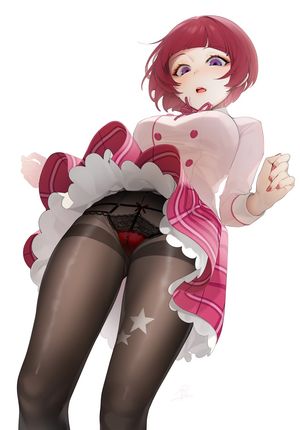 Pantyhose, Panties and Skirt Lift