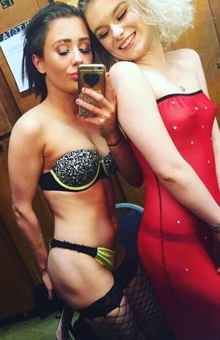 Sluts posing together