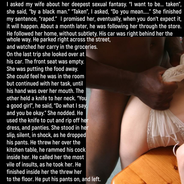 Her new fantasy is the same but with three men.