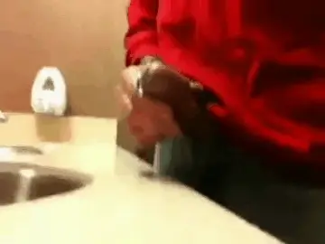 Public restroom masturbation