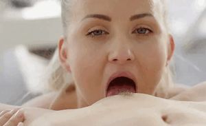 Blondie licking and sucking her girlfriends pussy