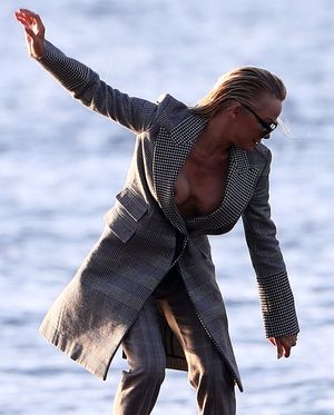 Pamela Anderson Nip Slip on a Photoshoot