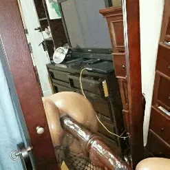 Mirror anal dildo