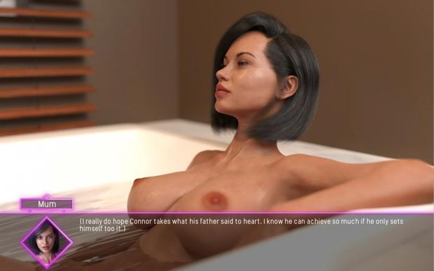 Relaxing in bath