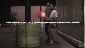 Blonde getting fucked outdoors