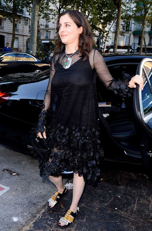 Amir Casar Braless in See Through Black Shirt