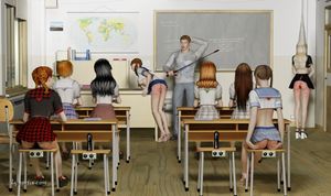 Daily punishment at Slavegirl High