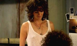 Stana Katic Nipples in See Through Shirt from ‘CBGB’