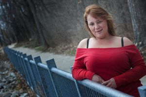 MILF Jackie looking sexy non-nude - love her big tits!