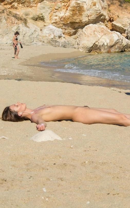 Nude in the sand