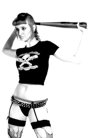 Sexy but dangerous skinhead Teen