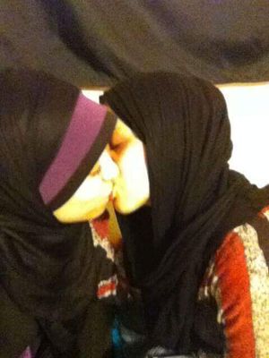 Kissing Lesbian Hijab Teen