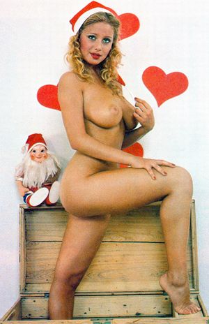 80's Busty Blonde Model for Valentine's Day Pinup