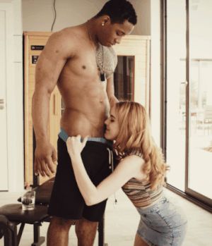 She can't even wait to get her mouth on his cock