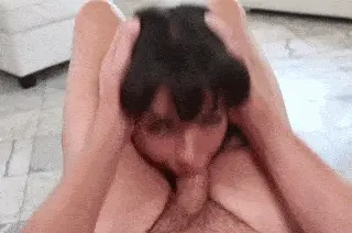 Holding her head between the legs