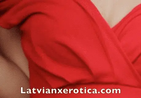 Latvian readhead Ilze undresses
