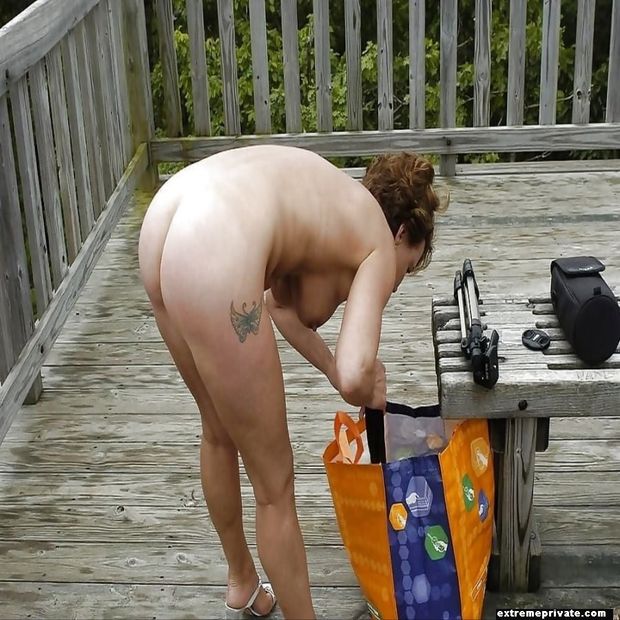 My Naked mom on our terrace
