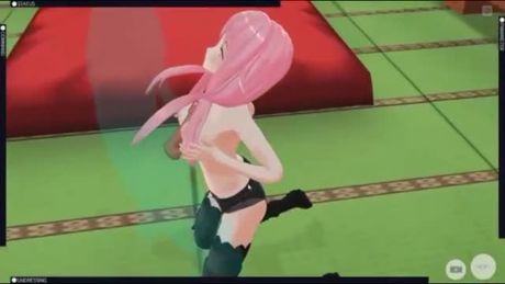 Ejaculating dildo for hentai maid