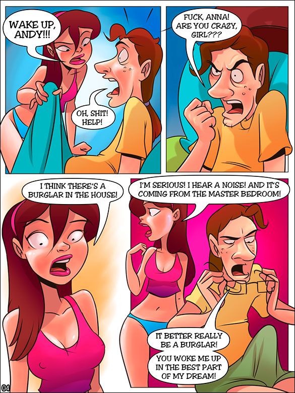 The Naughty Home - Spying behind the door - 04