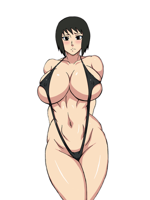 Shizune in swimsuit render by EcchiAnimeEdits