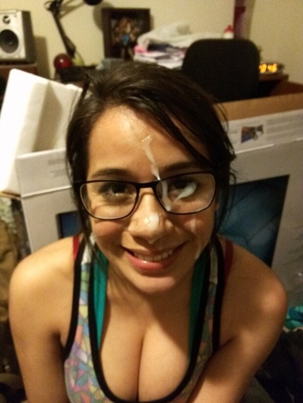 Facial with glasses
