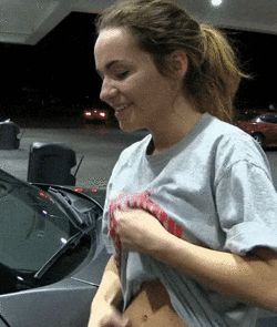 Shy Cutie Shows Her Tits