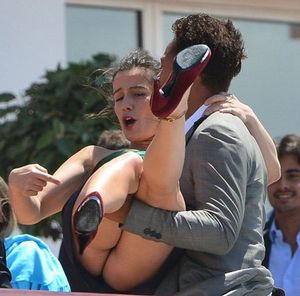 Zoe Felix Uplifted Upskirt at Cannes