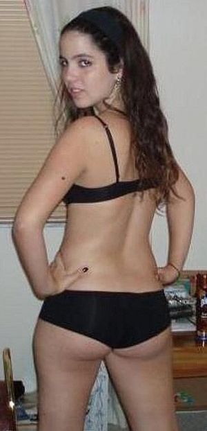 Girlfriend showing off that butt.