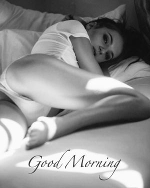 Good Morning (Erotic Bed Glance in B&W)