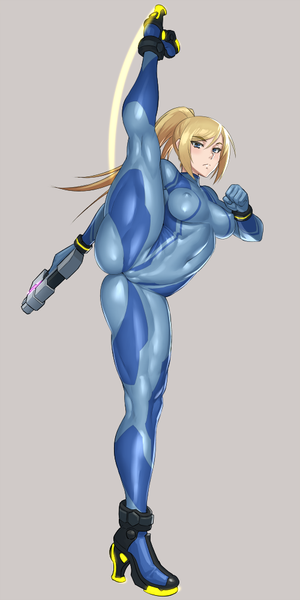 samus aran (metroid) drawn by mikoyan