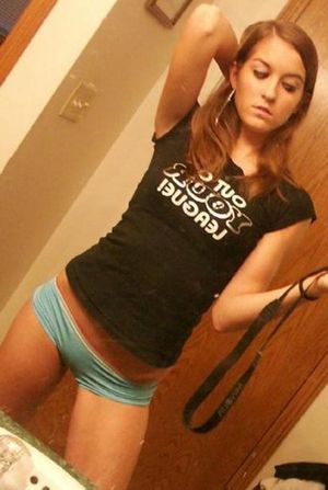 super tight teen selfie