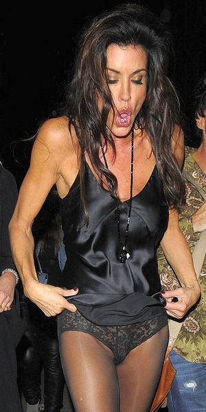 Janice Dickinson Panty Upskirt Flash!