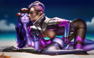 Sombra and Widowmaker making themselves out