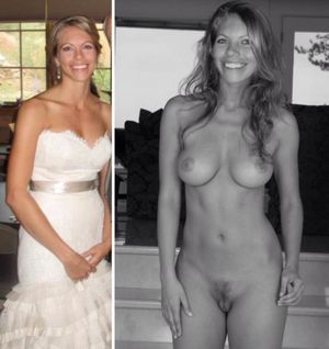 Pretty bride loses her dress.