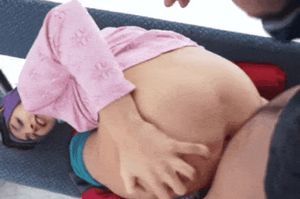 Ass fucked on a ski lift