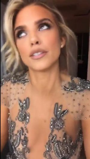 AnnaLynne McCord See Through Dress in L.A.