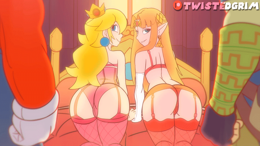 Peach and Zelda flaunting Twistedgrim