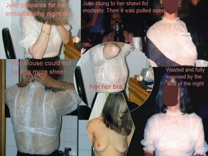Julie's night of reluctant public exposure