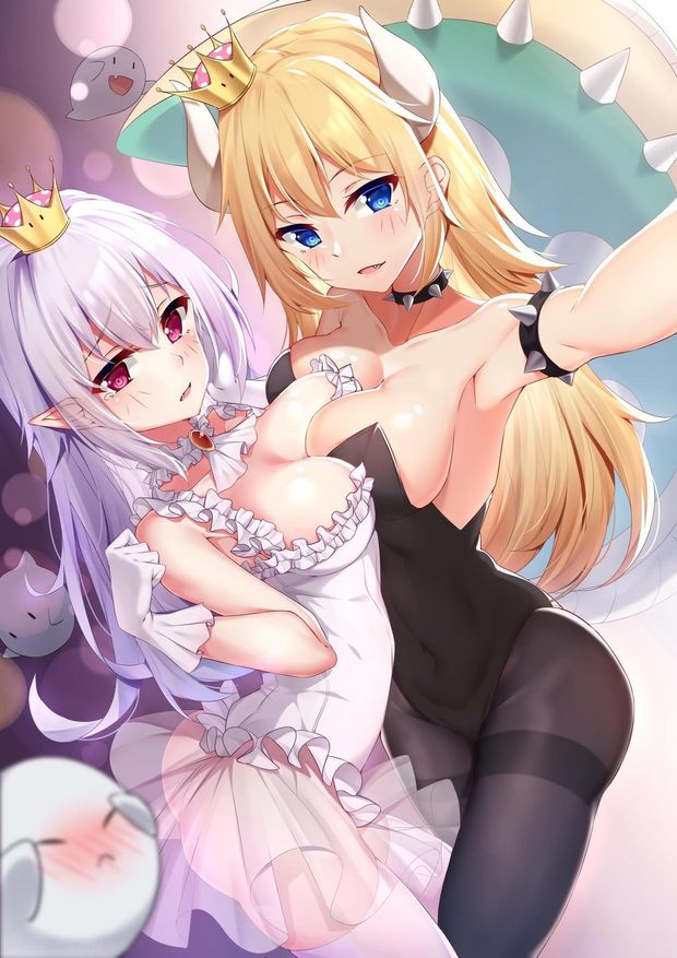 Bowsette and Booette selfie