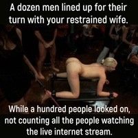Sharing your wife with the world.