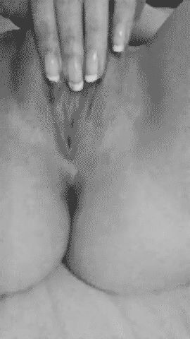 Erotic black and white sexy masturbation