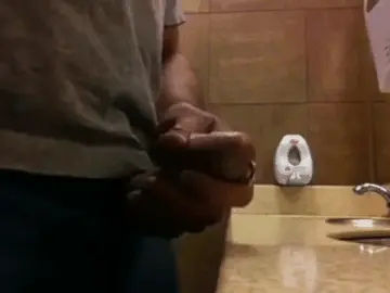 My cock is caged 'cause I was doing this.