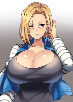 android 18 (dragon ball z and etc) drawn by camui kamui
