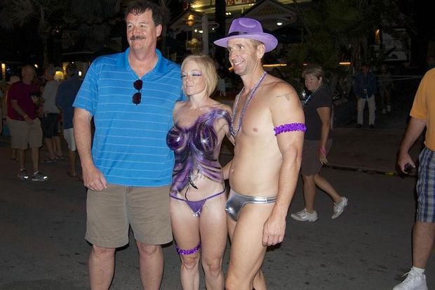 Purple party people