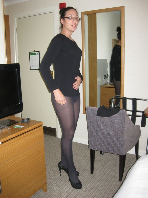 Women wearing pantyhose